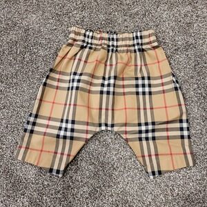 Burberry Baby Shorts Archive Beige Vintage Check Elastic Waist 3M 62cm B10-0016